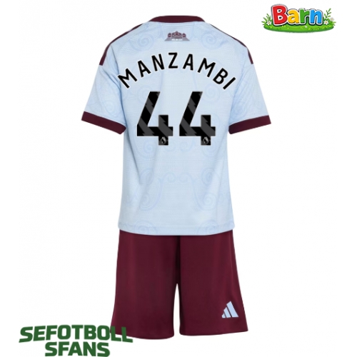 Aston Villa Johan Manzambi #44 Tredjeställ Barn 2026-27 Kortärmad (+ Korta byxor)